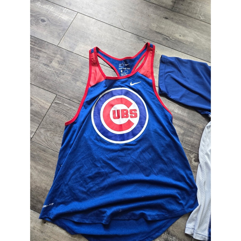 Nike Chicago Cubs MLB Dri-FIT Racerback Tank Top Blue Sz Small